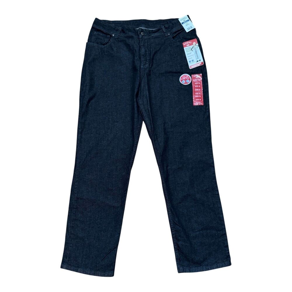 Lee Riders Instantly Slims You Jeans Relaxed Fit Onyx Stretch - Size: 20W M